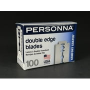 PERSONNA Barber Comfort Coated Double Edge Razor Blades BP9020 for Safety Razors & Straight Razors | 100pk USA Made