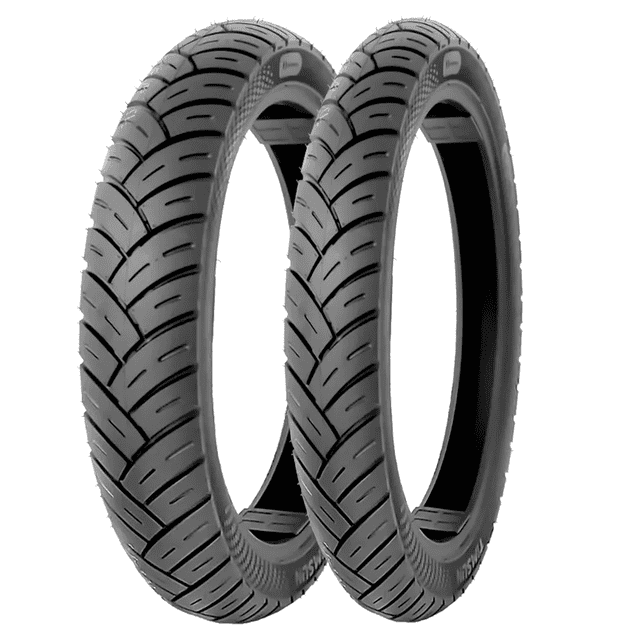 Llantas De Moto Timsun 100/90-18 62p + 3.00-18 52p Ts-628 D/p Uso Sin Cámara