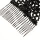 thumbnail image 4 of Double Peines Clip Elástico Mujer Accesori El Cabello Herramienta de Peinado - Estilo 4-Negro Macarena peines dobles elásticos, 4 of 8