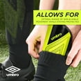 thumbnail image 3 of Umbro Ceramica Adult Stirrup Soccer Shin Guards, Bright Yellow, 3 of 8