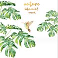 thumbnail image 1 of Calcomanías de pared de plantas tropicales, hojas y pájaros, pelar y pegar, pegatinas de pared de hojas de flores florales grandes, 1 of 6