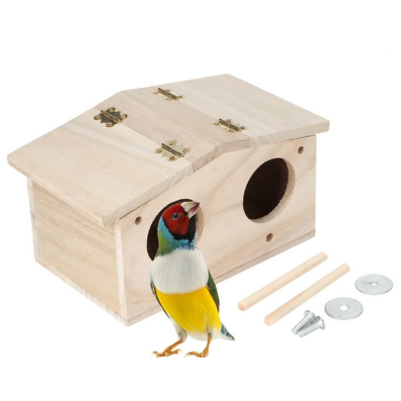 Pet Bird Nest - Caja de cría de madera para loros y golondrinas