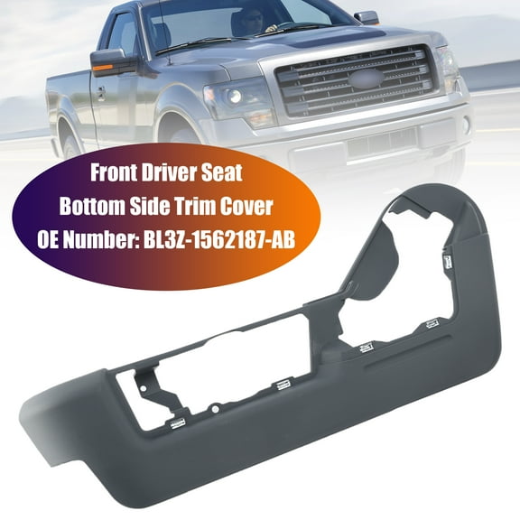 Driver Seat Bottom Side Trim Cover BL3Z-1562187-AB Front For Ford F150 2011-2014