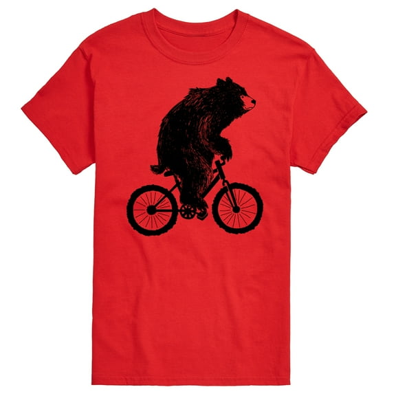 Instant Message - Bear On Bike - Men's Short Sleeve Graphic T-Shirt