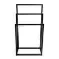 thumbnail image 6 of Metal Freestanding Towel Rack, 3 Tiers Hand Towel Holder Organizer, Storage Towel Bar Stand for Bathroom Accessories, Black, 6 of 7