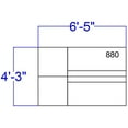 thumbnail image 4 of Flash Furniture HERCULES Alon Series Melrose White LeatherSoft Reception Configuration, 4 Pieces, 4 of 4