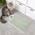 thumbnail image 2 of Soft Striped Washable Pet Bed Mat With Hanging Loop Comfortable Kennel Pad For Small Medium Dogs And Cats Ideal For Crate Use, 2 of 7