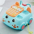 thumbnail image 3 of Baby Educational Toy, Interactive Learning Phone, 4 Game Modes Including Piano Cognitive Music and Animal Sounds, Removable Handset, Digital Keypad, Colorful Rotating Lights, 3 of 6