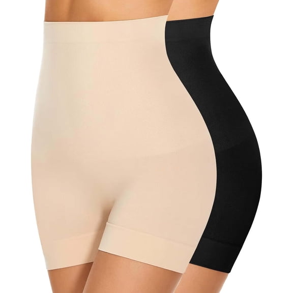 Womens Seamless Shaping Boyshorts Panties,Tummy Control Shapewear Shorts,High Waisted Body Shaper Seamless Shorts,Tummy Control Shorts for Under Dresses,Butt Lifting Thigh Slimmer