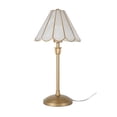 thumbnail image 2 of Home Decor Collection Capiz Scalloped Glass Table Lamp, Gold Finish, 19"H, 2 of 14