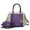 Beige Purple, variant on MKF Collection Women's Daisy Crocodile-Embossed Satchel Handbag & Wallet 2-Piece Set by Mia K. - Black Charcoal
