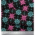 thumbnail image 3 of Soimoi Poly Georgette Fabric Artistic Floral Print Fabric by the Yard 52 Inch Wide, 3 of 3