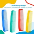thumbnail image 3 of 4 PCS Hair Combs,Plastic Pocket Combs Fine Dressing Comb for Men And Women With Different Types Of Hair (Multi Color), 3 of 6