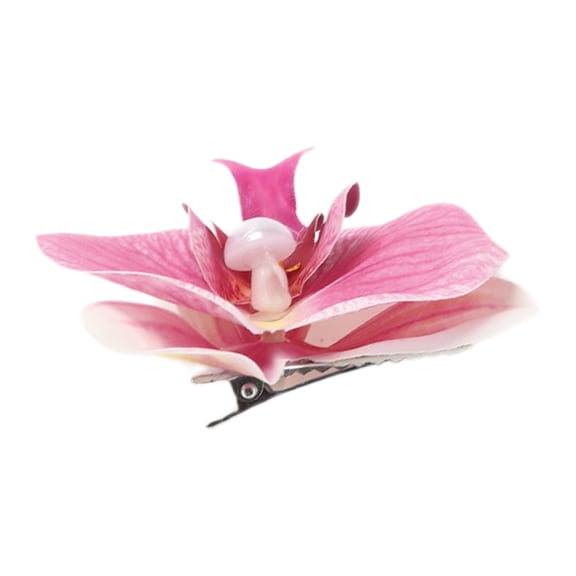 Unique Bargains 1 Pc Elegant Flower Hair Clip Hairdo Clip for Women 3.54"x3.15"x1.14" Pink