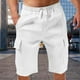 thumbnail image 3 of WILLBEST Pantalones Cortos de Lino de Verano para Hombre, con Bolsillos Grandes, para Playa, Deportivos, de Rayas Lisas, Ligeros y Elásticos, para Verano, Holgados y Casuales., 3 of 6