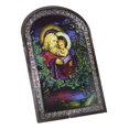 thumbnail image 4 of Louis Comfort Tiffany Christmas Eve Trinity Stained Glass Wall Or Desktop Plaque, 4 of 9