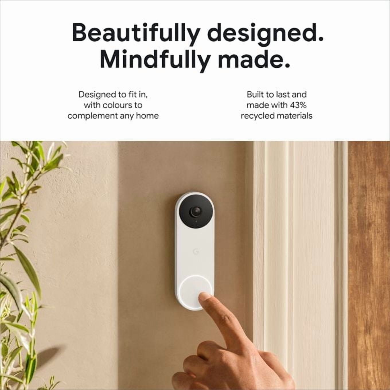 Google Nest Doorbell Wired 2nd Gen