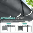 thumbnail image 4 of BPS 14' x 12' Outdoor Retractable Pergola with Canopy & 2 Roller Shades, Aluminum Patio Gazebo Shelter, Gray, 4 of 8