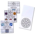 thumbnail image 1 of Oh Color Me Mini Doodle Coloring Books for Adults, 3 Pack, Mandalas, Patterns & Positive Words, 4" x 4", 50 Pages - 100lb Thick Paper, Simple Illustrations with Thick Lines, Stress Relief Bold & Easy, 1 of 9
