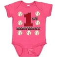thumbnail image 3 of Inktastic First Birthday Baseball Boys Baby Bodysuit, 3 of 5