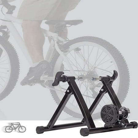 Bike Trainer Stand Bicycle Trainers Road Bike Trainer for Indoor Riding Magnetic Bike Trainer with 5 Levels Resistance