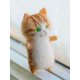 thumbnail image 5 of Paquete de material de bricolaje de fieltro de lana para gatitos, muñeco de fieltro creativo hecho a mano (gato blanco) (gato blanco), 5 of 7