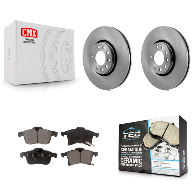 Transit Auto Front Disc Brake Rotors and Ceramic Pads Kit for Car 2008-2009 Saturn Astra K8T-100376