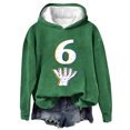 thumbnail image 3 of XPMWRP Six Seven Sweatshirt 67 Hoodie 6 7 Long Sleeve Shirt Casual Crewneck Long Sleeve Pullover Digital Graphic Fall Clothes Green M, 3 of 4