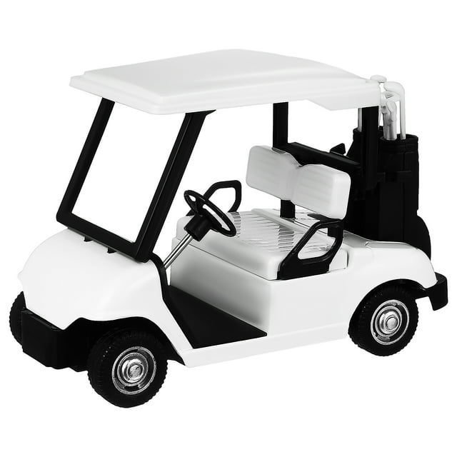 KAKOWELY Metal Golf Cart Toy Model 2pcs Golfing Themed Desk Decor Golf Party Accessory,4.72"X2.95"X2.17"
