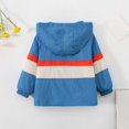 thumbnail image 4 of CAIVO Kids Boys Girls Patchwork Coats Hooded Jacket Toddler Windproof Zipper Outwear Long Sleeve Breathable Outerwear, 4 of 4