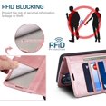 thumbnail image 5 of Flip Case for Moto G 5G 2022,Flip Fold Leather Wallet Case with RFID Blocking Credit Card Slot and Kickstand Magnetic Closure Protective Cover for Motorola Moto G 5G 2022 (Pink), 5 of 17