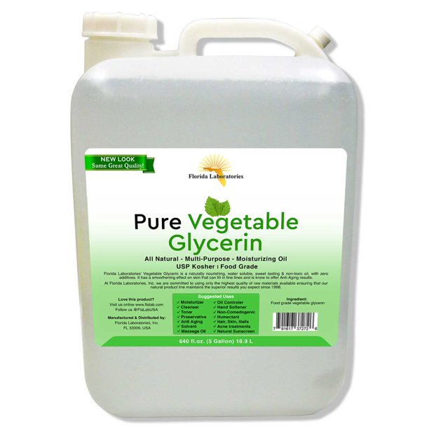 Vegetable Glycerin Pure Natural, 5 Gallon, 100 Food Grade, Kosher