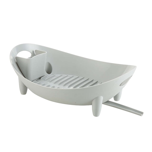 EGNMCR Storage Containers, Kitchen Storage & Organization Dish Drying Rack With Drainboard Dish Drainers For Kitchen Counter With Sink Spout Dish Strainers With Utensil Draining bowl rack