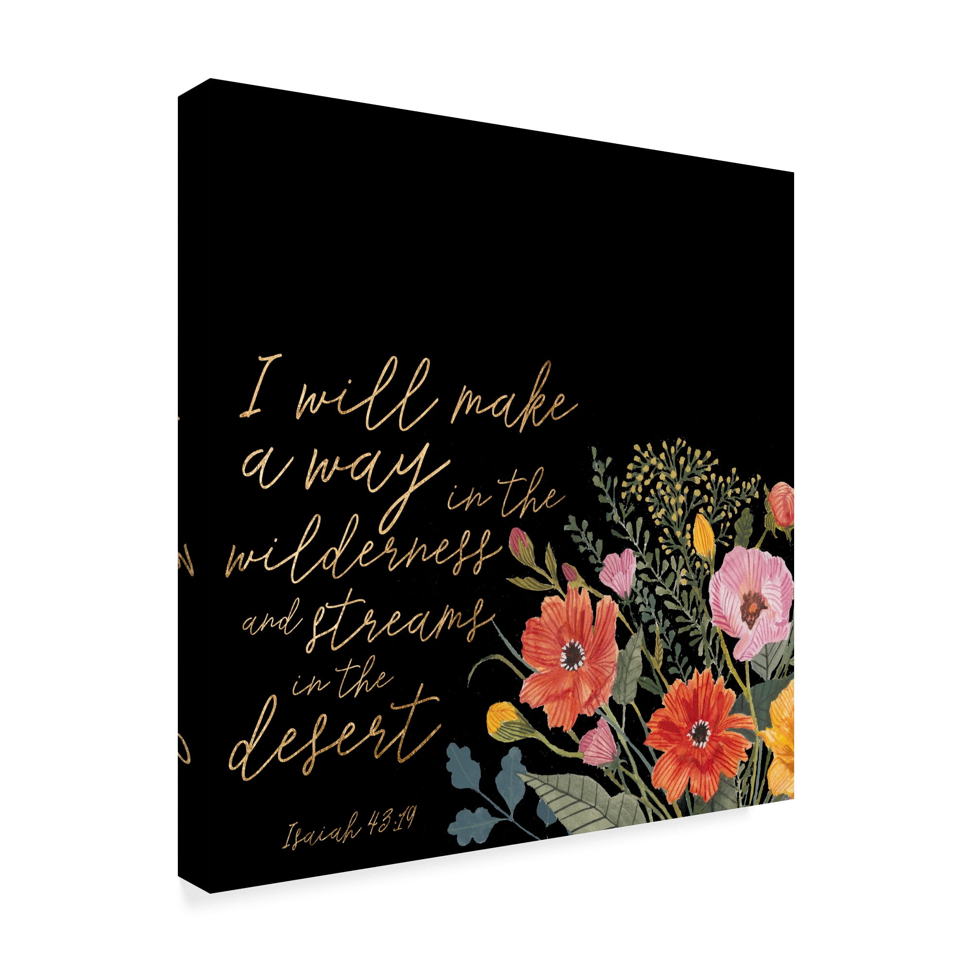 Trademark Fine Art 'Floral Faith IV' Canvas Art by Studio W