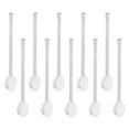 thumbnail image 1 of 10 cucharas para té helado resistentes al calor para agitar café expreso o té, cuchara de vidrio para agitar Claro, 1 of 8
