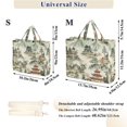 thumbnail image 2 of FORMRS Womens Corduroy Tote Bag Crossbody Shoulder Handbag with Pocket, Green Mountain Pattern, 2 of 7
