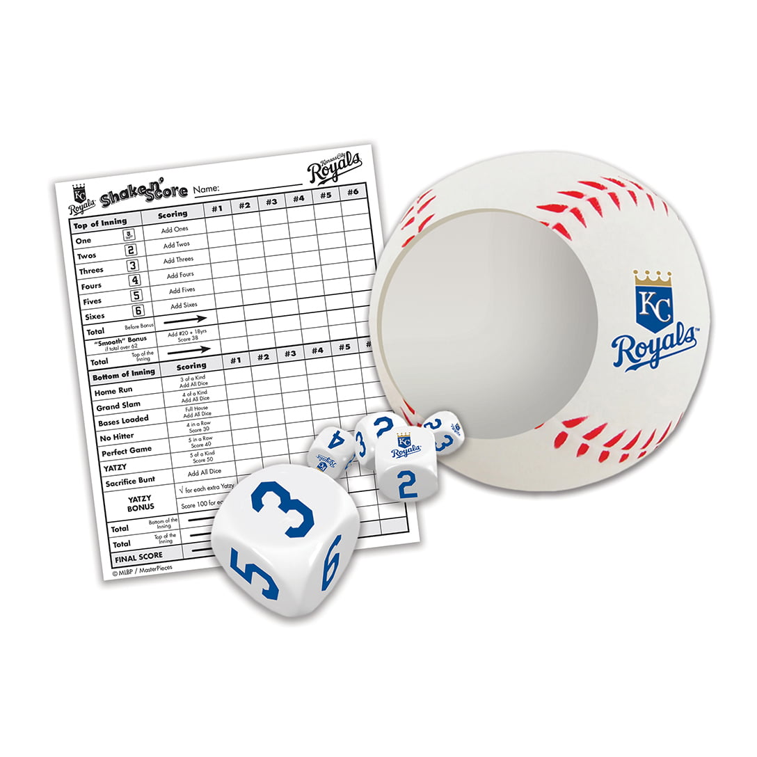 MasterPieces Shake N' Score Dice Game - MLB Kansas City Royals