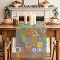 thumbnail image 2 of Table Runner 36 Inches Long for Kitchen Dining, Colorful Ethnic Dresser Scarf Farmhouse, Dining Table Decorations for Wedding/Parties, Modern Abstract National Geometric Green 13 x 36 In, 2 of 8