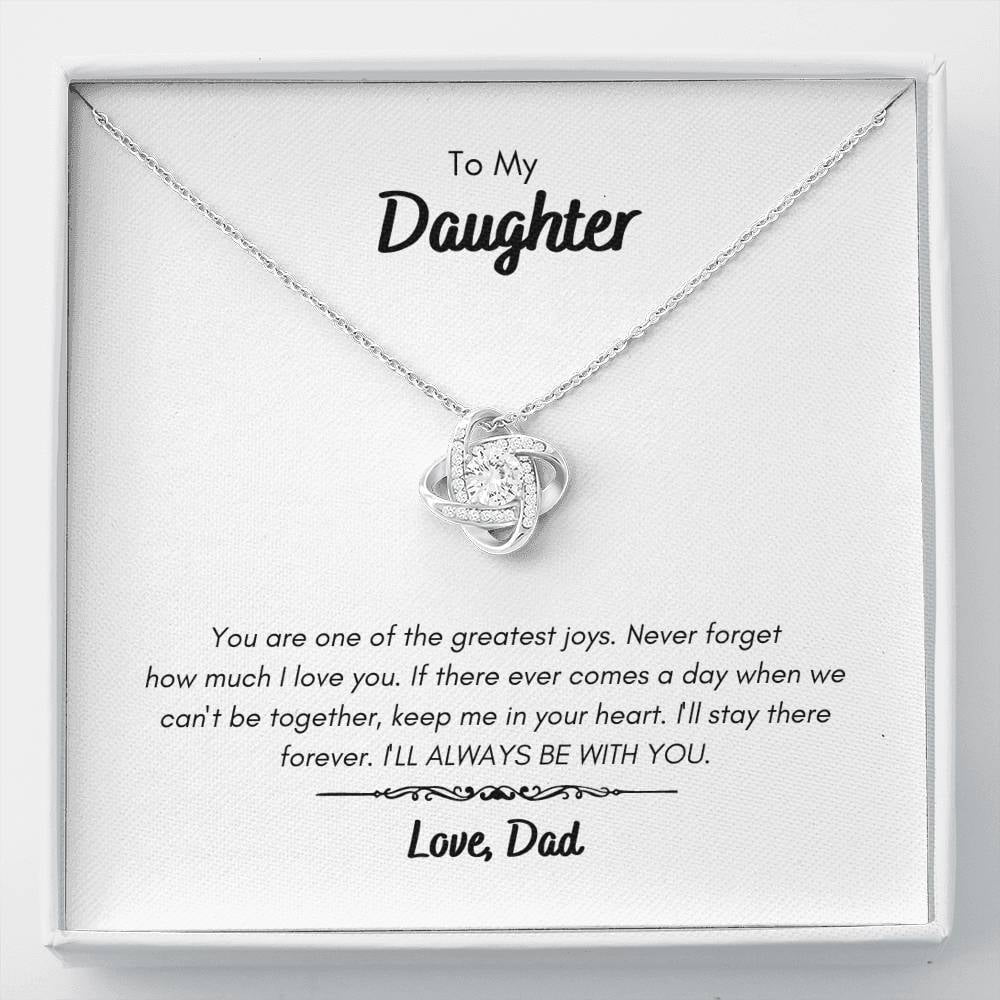 My Greatest Gift Of All Gift For Daughter Love knot Necklace