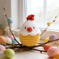 thumbnail image 4 of dajkiuy Handmade Crochet Chick and Flower Egg Decorations, Easter Egg Ornaments, Spring Festival Home Decor, Tabletop Ornament, Easter Gift, 4 of 6