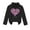 Black, variant on Toddler Girls Summer Casual Tops Long Sleeve T Shirts High Collar 3D Heart Print Unisex Pullover Sweatshirt Size 18-24 Months ,Black