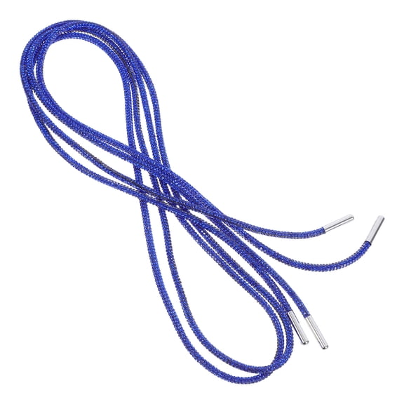 Raindrops 1Pair Dark Blue Sparkling Rhinestone Shoe String Durable Replacement Shoelaces