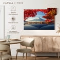 thumbnail image 5 of Elephant Stock Mount Fuji Autumn Wall Art - Horizontal Canvas Wall Art - Living Room Wall Decor - Nature Canvas - Red And Blue Decor - 30" x 20", 5 of 8
