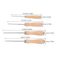 thumbnail image 2 of Luxshiny Sewing Craft Projects 4pcs Tool Set for Family DIY Projects White Wooden Metal Rooting Hair Tools, 2 of 8