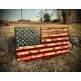thumbnail image 5 of Handmade Rustic Wooden American Flag 36 x 18 Inch, 5 of 8