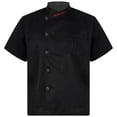 thumbnail image 4 of MSemis Men Short Sleeve Chef Jacket Coat Restaurant Kitchen Workwear, 4 of 7