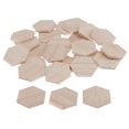 thumbnail image 4 of Paquete de 100 Piezas de Artesanales en apariencia de Sin Terminar, Perfectas para el arte Y La Artesanía Gloria Formas de madera inacabadas, 4 of 8