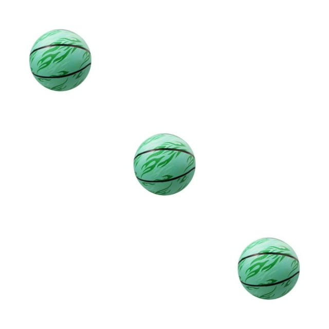 Redempat Elastic Unisex 7 Basketball Balanced Inner Pressure Air Tight Sealing PU Training Basketball Green- size 5 3Set