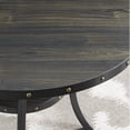 thumbnail image 3 of Roundhill Furniture Biony 36" Round Bar Table Nail Head Trim, 3 of 5