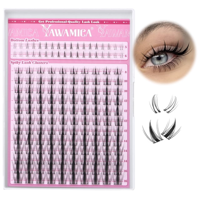 Extensiones de pestañas Yawamica Fairy Lash Clusters C Curly